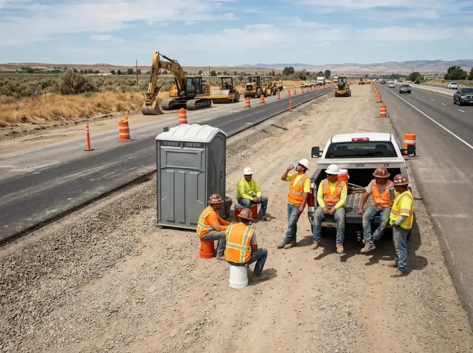 highway-road-construction-crew-007 — frequently asked questions, Porta Potty and Restroom Rentals in Vancouver, WA